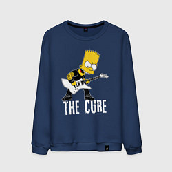 Мужской свитшот The Cure Барт Симпсон рокер