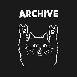 Свитшот хлопковый мужской Archive рок кот, цвет: черный — фото 2