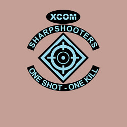 Свитшот хлопковый мужской X-COM sharpshooters, цвет: пыльно-розовый — фото 2