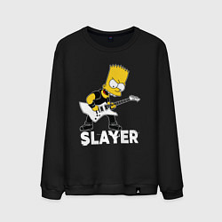 Мужской свитшот Slayer Барт Симпсон рокер