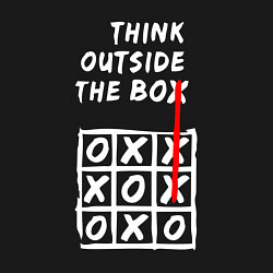 Свитшот хлопковый мужской Think outside the box game, цвет: черный — фото 2