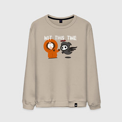 Свитшот хлопковый мужской Не в этот раз, цвет: миндальный