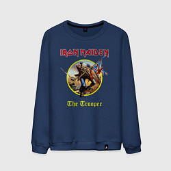 Свитшот хлопковый мужской The trooper Iron Maiden, цвет: тёмно-синий