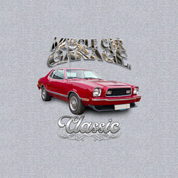 Свитшот хлопковый мужской Маслкар Ford Mustang, цвет: меланж — фото 2