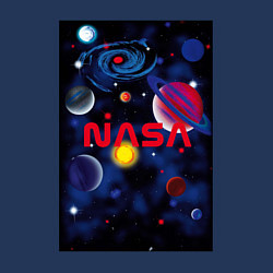 Свитшот хлопковый мужской Путешествие в космическую вселенную, цвет: тёмно-синий — фото 2