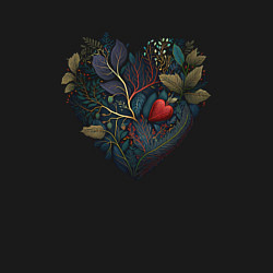 Свитшот хлопковый мужской Natural heart, цвет: черный — фото 2