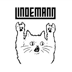 Свитшот хлопковый мужской Lindemann - rock cat, цвет: белый — фото 2