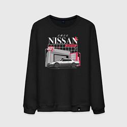 Свитшот хлопковый мужской Nissan Skyline sport, цвет: черный