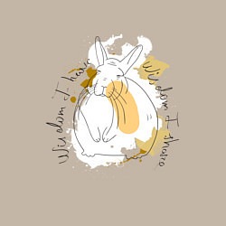 Свитшот хлопковый мужской Горная вискаша: wisdom i have, цвет: миндальный — фото 2