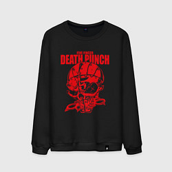 Свитшот хлопковый мужской Five Finger Death Punch череп, цвет: черный