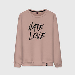 Мужской свитшот Hate love Face