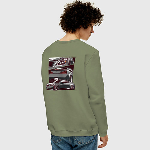 Мужской свитшот Infiniti G37 Stance V1 / Авокадо – фото 4