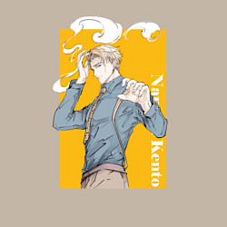 Свитшот хлопковый мужской Магическая битва Нанами Кенто, цвет: миндальный — фото 2