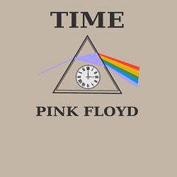 Свитшот хлопковый мужской Время Пинк Флойд рок, цвет: миндальный — фото 2