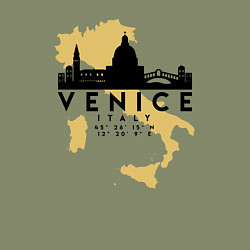 Свитшот хлопковый мужской Итальянская Венеция, цвет: авокадо — фото 2