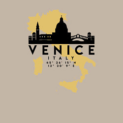 Свитшот хлопковый мужской Итальянская Венеция, цвет: миндальный — фото 2