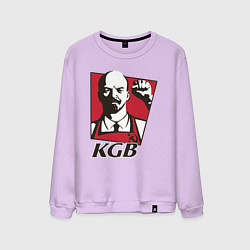 Свитшот хлопковый мужской KGB Lenin, цвет: лаванда