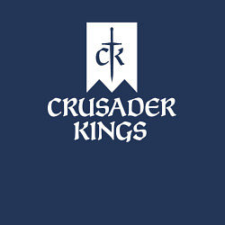 Свитшот хлопковый мужской Crusader Kings логотип, цвет: тёмно-синий — фото 2