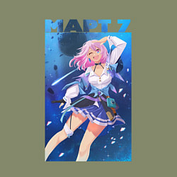 Свитшот хлопковый мужской Март 7 в космосе, цвет: авокадо — фото 2