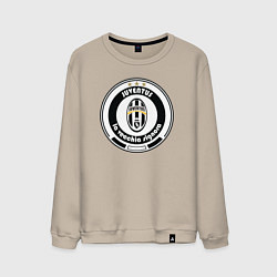 Свитшот хлопковый мужской Juventus club, цвет: миндальный
