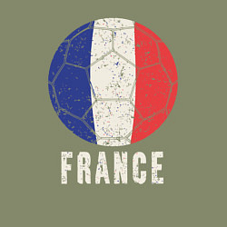 Свитшот хлопковый мужской Футбол Франции, цвет: авокадо — фото 2