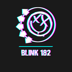 Свитшот хлопковый мужской Blink 182 glitch rock, цвет: черный — фото 2