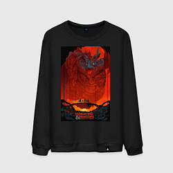 Свитшот хлопковый мужской DnD Dices: Honor Among Thieves, цвет: черный