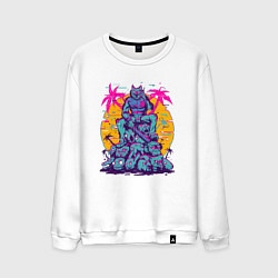 Свитшот хлопковый мужской Расмус и его враги, цвет: белый