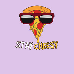 Свитшот хлопковый мужской Будь сырным, цвет: лаванда — фото 2