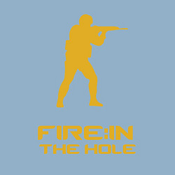 Свитшот хлопковый мужской Fire in the hole, цвет: мягкое небо — фото 2