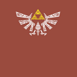 Свитшот хлопковый мужской The Legend of Zelda - znak, цвет: кирпичный — фото 2