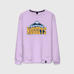 Свитшот хлопковый мужской Denver Nuggets, цвет: лаванда