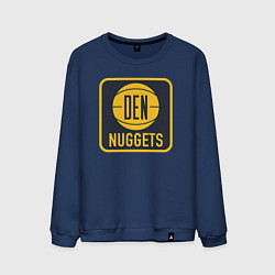 Свитшот хлопковый мужской Den Nuggets, цвет: тёмно-синий
