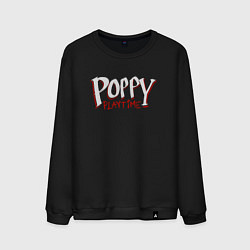 Свитшот хлопковый мужской Poppy Playtime лого, цвет: черный