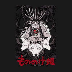 Свитшот хлопковый мужской Mononoke all on the tree, цвет: черный — фото 2