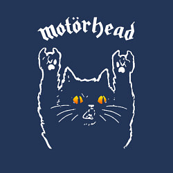 Свитшот хлопковый мужской Motorhead rock cat, цвет: тёмно-синий — фото 2