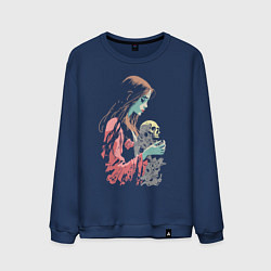 Мужской свитшот Кукла колдуна с черепом