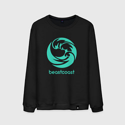 Свитшот хлопковый мужской Beastcoast logo, цвет: черный