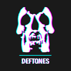 Свитшот хлопковый мужской Deftones glitch rock, цвет: черный — фото 2