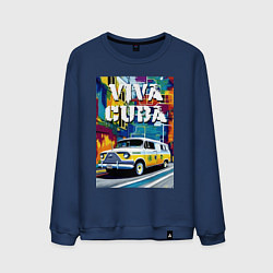 Мужской свитшот Viva Cuba - car - retro