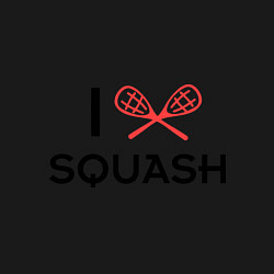 Свитшот хлопковый мужской I Love Squash, цвет: черный — фото 2