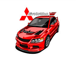 Свитшот хлопковый мужской Lancer Evolution 8, цвет: белый — фото 2