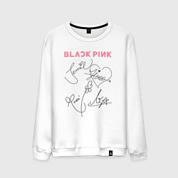 Мужской свитшот Blackpink автограф