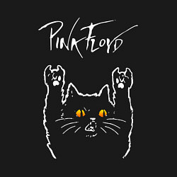 Свитшот хлопковый мужской Pink Floyd rock cat, цвет: черный — фото 2