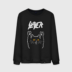 Мужской свитшот Slayer rock cat