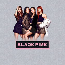 Свитшот хлопковый мужской Rose Blackpink kpop, цвет: меланж — фото 2