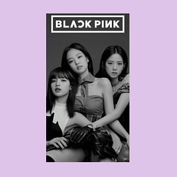 Свитшот хлопковый мужской Blackpink black and white, цвет: лаванда — фото 2