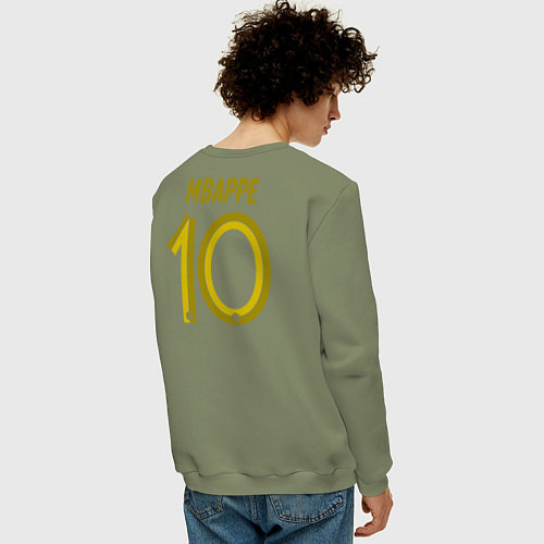 Мужской свитшот Килиан Мбаппе ЧМ 2022 сборная Франции / Авокадо – фото 4