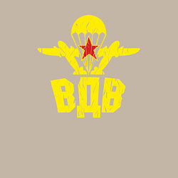 Свитшот хлопковый мужской Вдв грандж, цвет: миндальный — фото 2