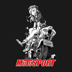 Свитшот хлопковый мужской Moto girl, цвет: черный — фото 2